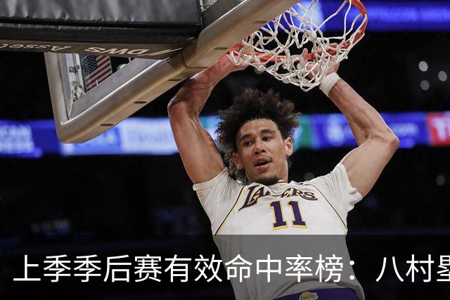 上季季后赛有效命中率榜：八村塁第1 阿努诺比第2 唐斯&大桥第6